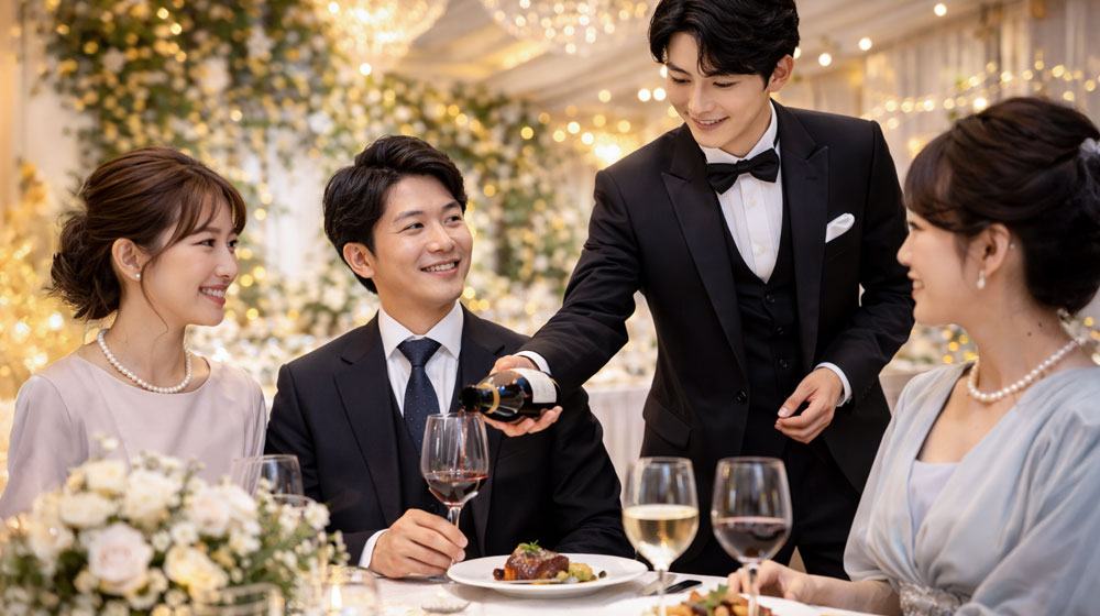ワインとの相性が結婚式をワンランク上にする