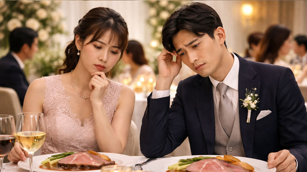 結婚式で料理が冷めているのは普通なの？