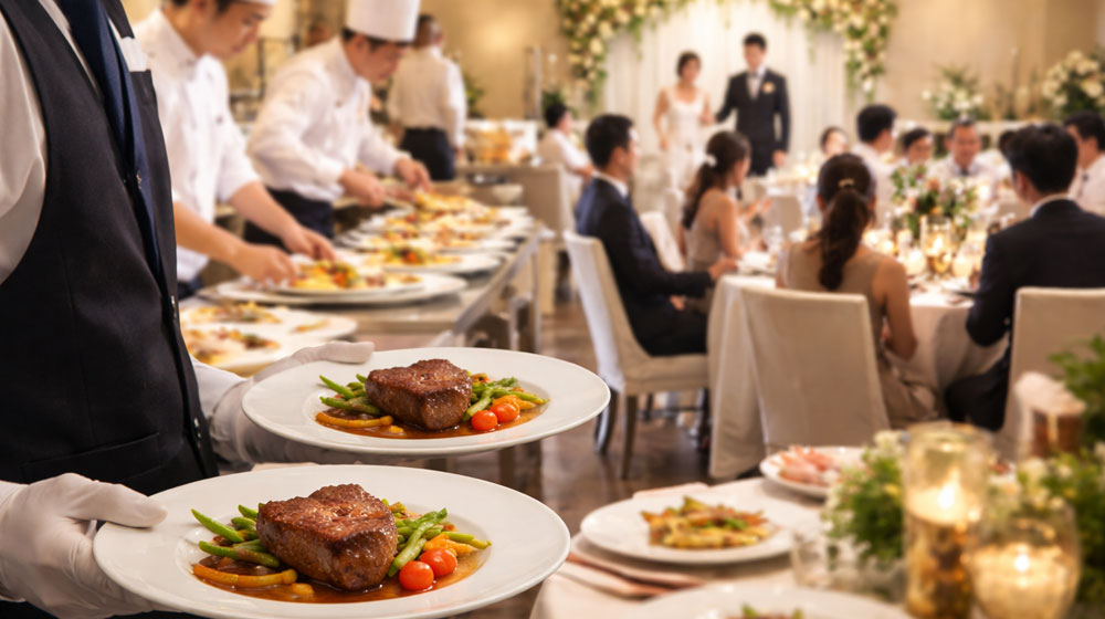 結婚式の料理が冷めていると感じない式場の特徴