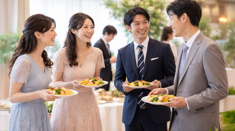 結婚式の料理でビュッフェが選ばれる理由と背景