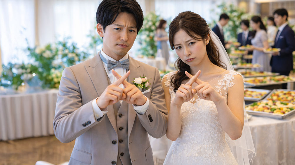 結婚式でビュッフェが向いていないケース
