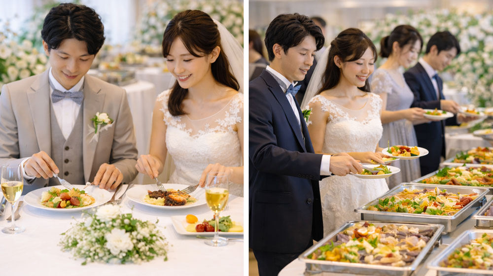 コース料理と比較した費用の違い