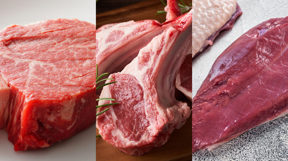 代表的な食材は、牛肉、子羊、鴨です。