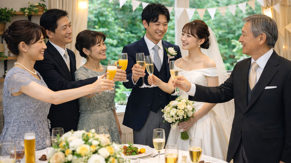 アットホームな結婚式に合う構成