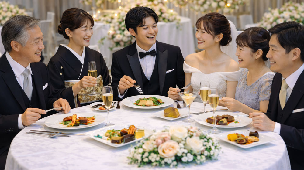 少人数婚・家族婚に向いたフランス料理構成