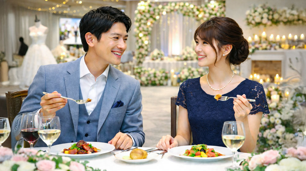 試食会付きブライダルフェアに積極的に参加しましょう