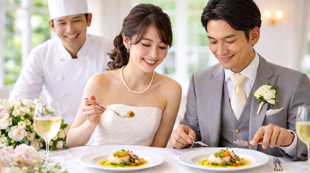 結婚式の魚料理と縁起の関係