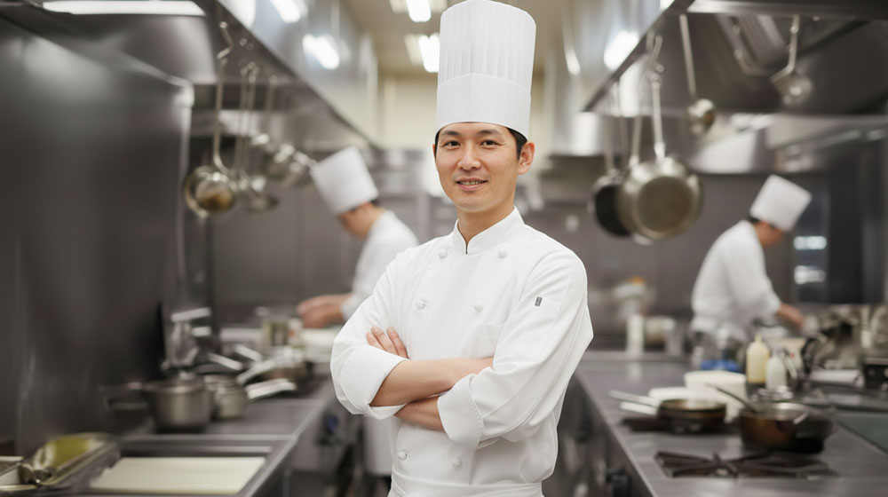 仕事ができる料理人はほとんど汚れません